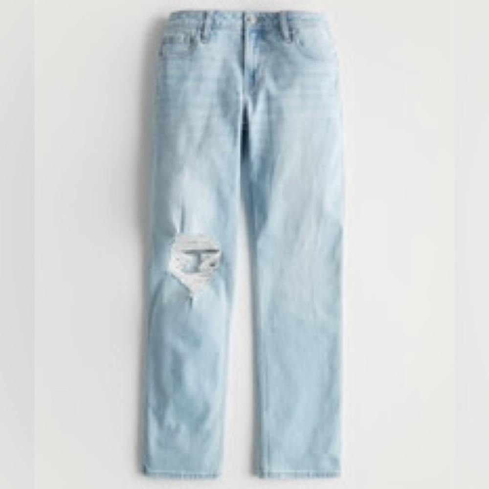 Hollister 90’s Vintage Straight 3R | Low-Rise | Low Rise | W 26 L 31 Light Wash